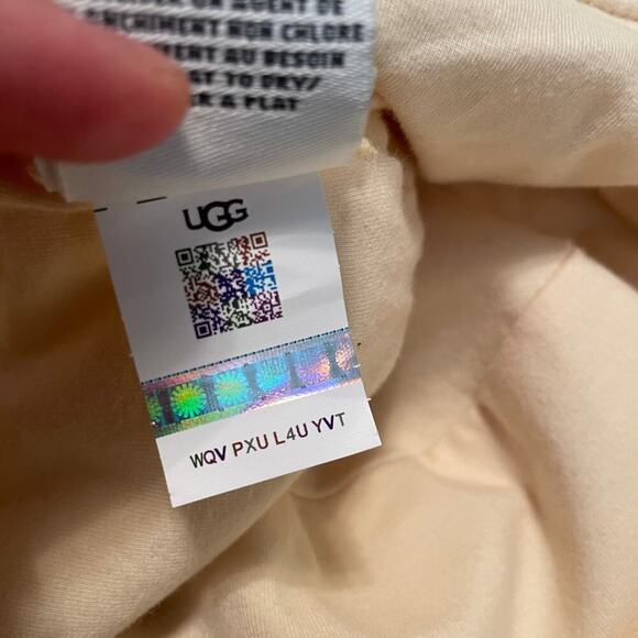 NEW UGG Womens Terry Cloth Bucket Hat L/XL Honeycomb Soft Yellow Logo - Picture 14 of 14